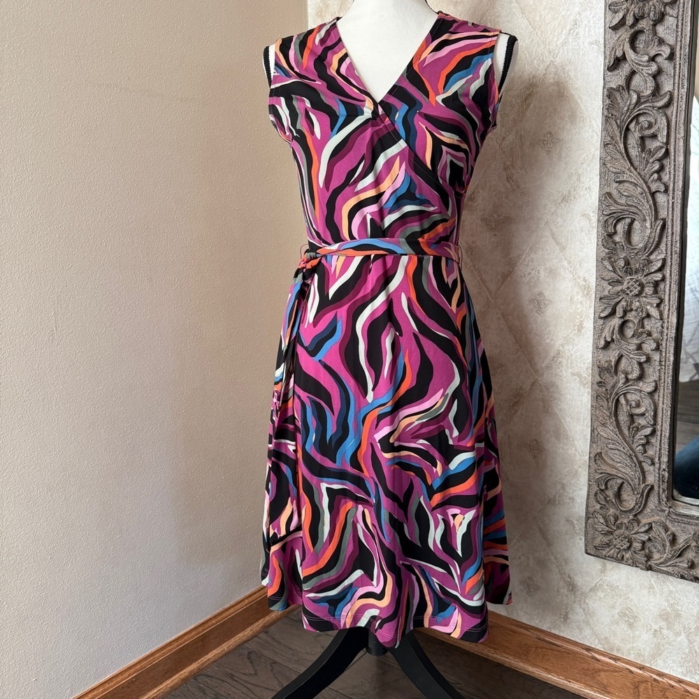 Leota Colorful Abstract Dress